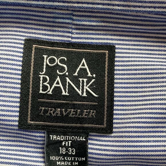 JoS A. BANKS Traveler 18/33 Preppy Button Down Traditional Fit Shirt - Picture 3 of 11